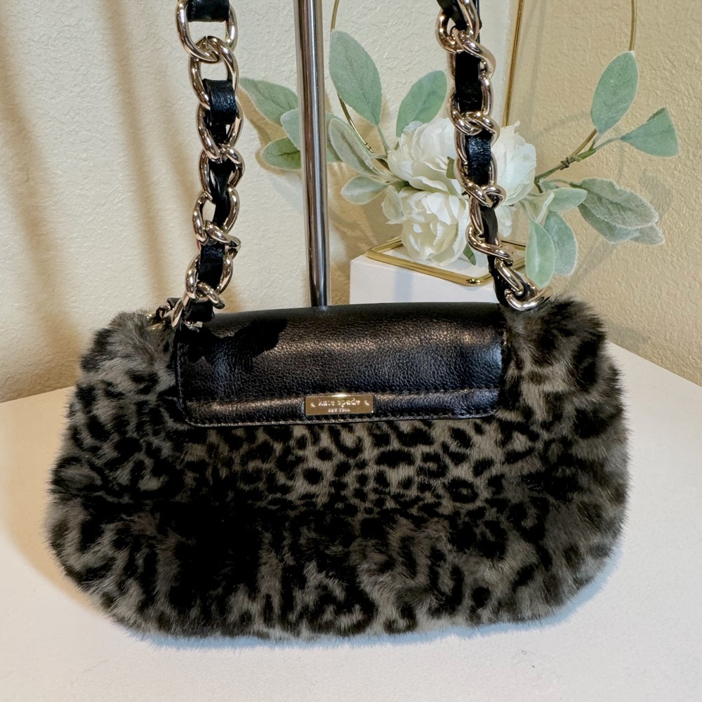 Kate Spade New York Bonsoir Faux Fur crossbody - Picture 2 of 7